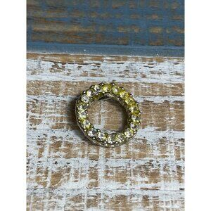 Crystal Rhinestone Circular Pendant Charm Pendant
